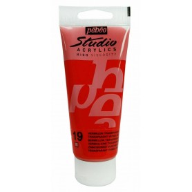 STUDIO ACRYLICS 100 ML VERMIGLIONE TRASPARENTE