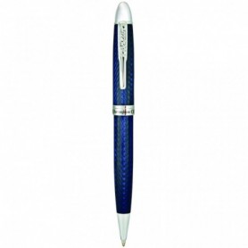 PENNA A SFERA HERRINGBONE BLU