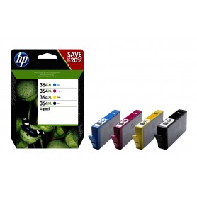 Multipack HP 364 XL Nero Cyan Magenta Giallo alta capacità