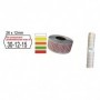 PACK 10 ROTOLI 1000 ETICH. 26x12mm ONDA "Da consumarsi..." BIANCO PERM. Printex