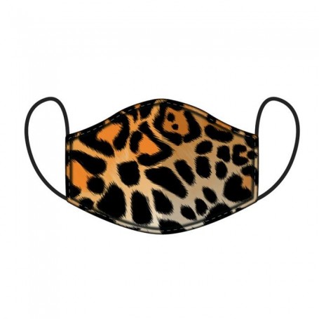 MASCHERINA LEOPARD LAVABILE ADULTO