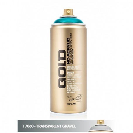 MONTANA GOLD TRANSPARENT 400ML T 7060 GRAVEL- disponibile solo in negozio, non si effettuano spedizioni