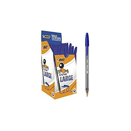 PENNA BIC CRISTAL LARGE BLU