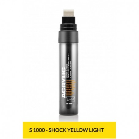 MONTANA ACRYLIC MARKER 15MM S1000 SHOCK YELLOW