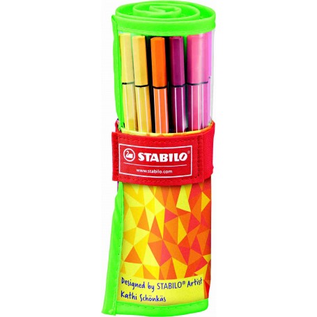 STABILO PEN 68 ROLLERSET FAN EDITION DA 25 COL.ASS.