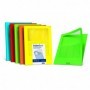 cartellina folder c. finestra mix di 5 colori 22x31cm - 10ff - 140gr