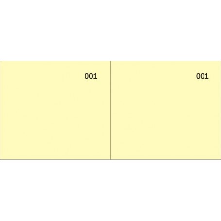 Scontrini Num 1-100 2 Sez Gial5,8X13