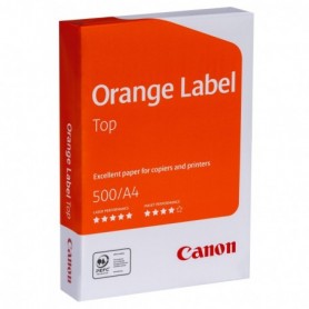 Risma 500ff di carta da fotocopie A4 bianca CANON ORANGE LABEL - disponibile anche in scatola da 5 risme