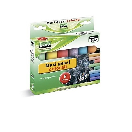 GESSI COLORATI MAXI DA 6 PEZZI