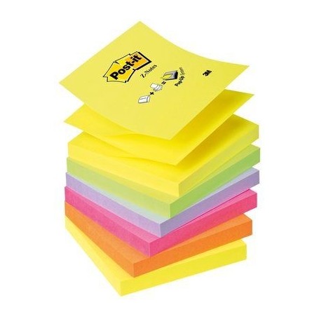 RICARICA DISPENSER MEMO 76X76MM Z-NOTES - 5 COLORI ASS.