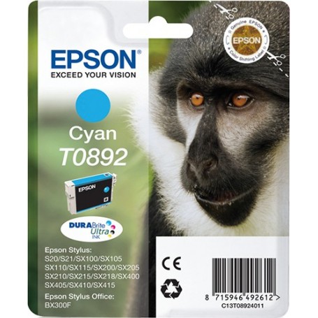 Cartuccia Epson T0892 scimmia ciano