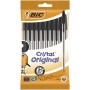 Astuccio 10 BIC CRISTAL MEDIUM  nero