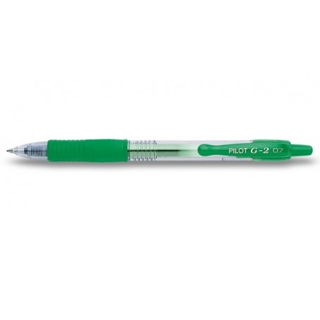 Penna a sfera Pilot G-2 verde - punta 0,7 mm - ricaricabile