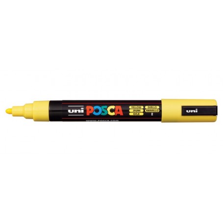 MARKER UNI POSCA PC5M giallo - PUNTA MEDIA 1,8-2,5 MM