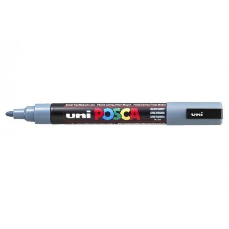 MARKER UNI POSCA PC5M GRIGIO SCURO - PUNTA MEDIA 1,8-2,5 MM