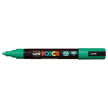 MARKER UNI POSCA PC5M VERDE - PUNTA MEDIA 1,8-2,5 MM