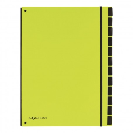 classificatore 12 scomparti verde lime