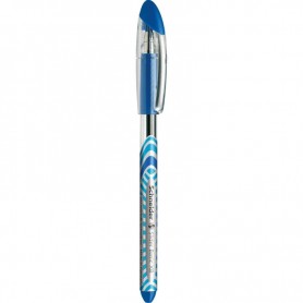 penna a sfera slider basic usa e getta con cappuccio BLU