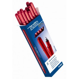 ASTUCCIO 12 PZ - TRATTO PEN METAL ROSSO