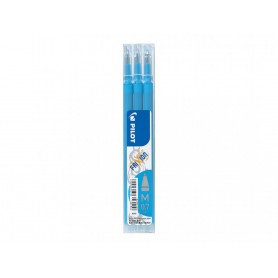 set 3 pz. refill frixion azzurro - punta 0,7mm