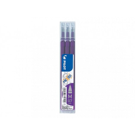 set 3 pz. refill frixion viola - punta 0,7mm