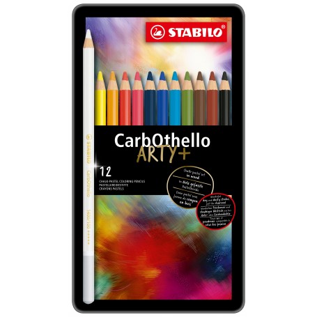 Stabilo Carbothello Scatola Metallo da 12 colori assortiti