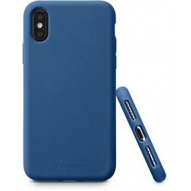 CUSTODIA SOFT TOUCH  IPH X BLU