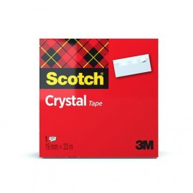 NASTRO ADESIVO SCOTCH CRYSTAL CLEAR 600 33MTX19MM