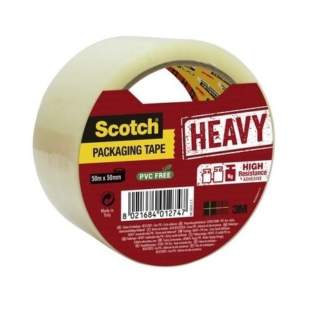 SCOTCH NASTRO DA IMBALLO HEAVY IN ROTOLO SINGOLO TRASPARENTE