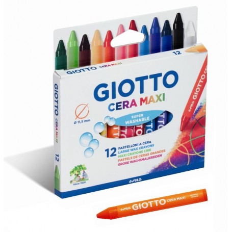 ASTUCCIO APPENDIBILE 12 PZ - GIOTTO CERA MAXI