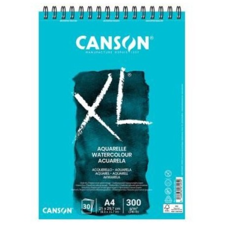 BLOCCO CANSON XL AQUARELLE 30F A4 300G