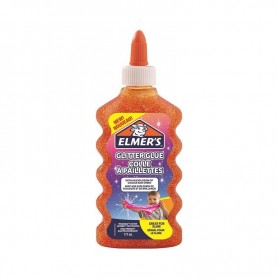 COLLA SLIME GLITTERATA LIQUIDA ELMER'S ARANCIONE