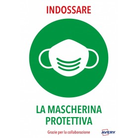 CARTELLO INDOSSARE MASCHERINA