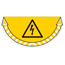 ADESIVO RISCHIO ELETTRICO  GIALLO