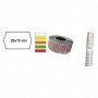 PACK 10 ROTOLI 1000 ETICH. 26x16mm ONDA ARANCIO PERM. Printex