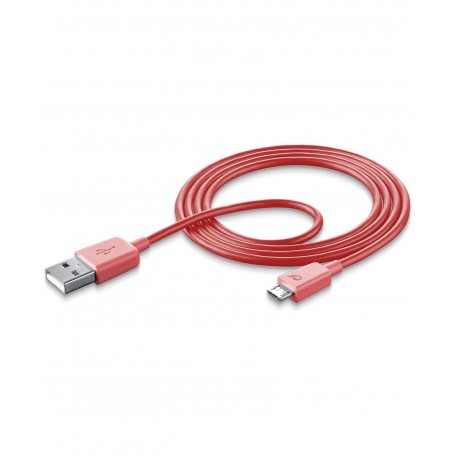 CAVO DATI USB MICROUSB ROSA