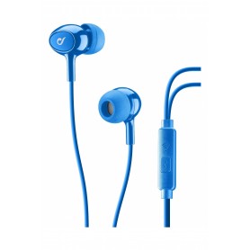 AURICOLARE IN-EAR CON MICROFONO BLU