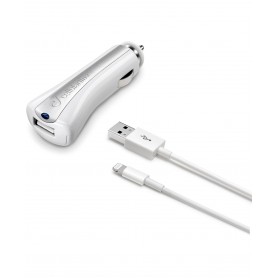 CARICABATTERIA AUTO USB IPHONE BIANCO