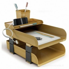 set 5 pz scrivania mydesk vintage caramel-ocra