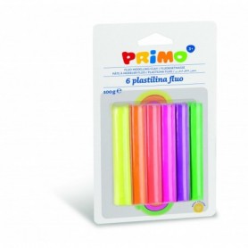 Plastilina 17G 6 Colori Fluorescenti Assortiti In Blister