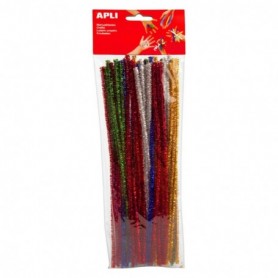 50 Scovolini Ciniglia Glitter Assortiti