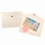 Buste A4 In Ppl Con Bottone Di Chiusura - Neutro Trasparente 33,5X23,7Cm
