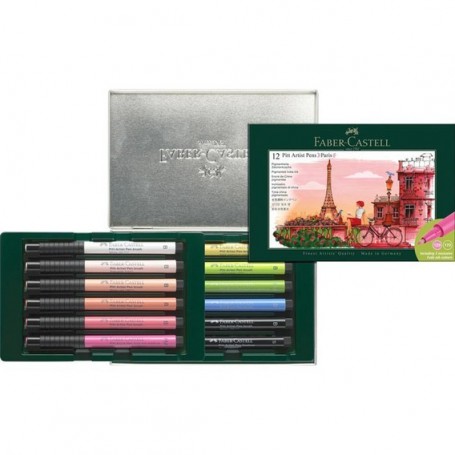 Cofanetto 12X Penna Pitt Artist Pen Set - Paris