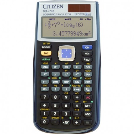 Calcolatrice scientifica SR270X, 251 funzioni, display naturale ad alta visibilità, 2 linee - con custodia